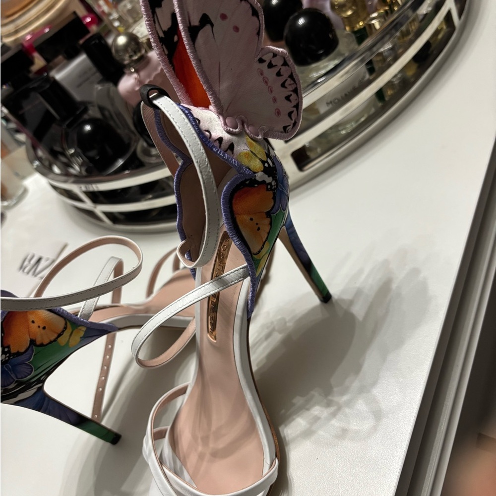 Sophia Webster Multicolor Butterfly Heels